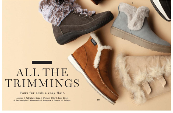 Enjoiya Neen Bootie Highlighted in Footwear Plus Magazine